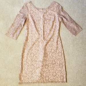 3/4 sleeve lace dress